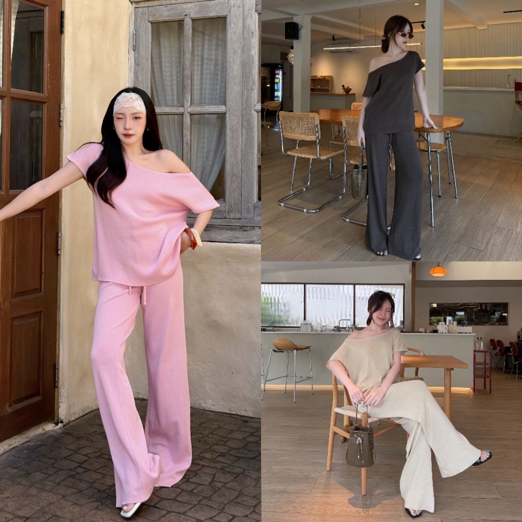 NEW COLLECTION MELLOW KNIT SET ชุดเซ็ตไหมพรมเกรดพรีเมี่ยม