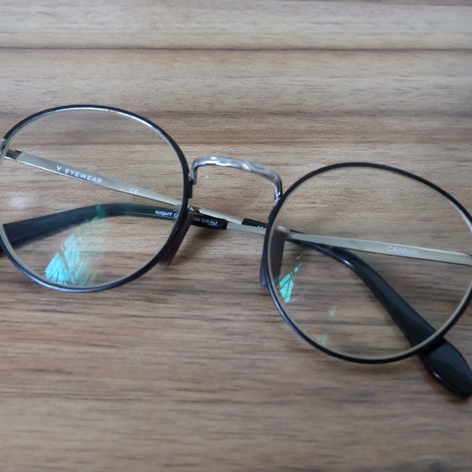 V Eyewear "Cannin" Glasses Size 49/21 120mm สีดำ/เงิน