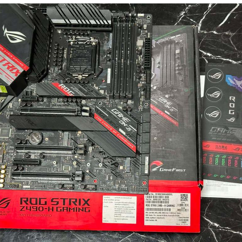 เมนบอร์ด MB ASUS ROG STRIX Z490-H GAMING LGA 1200