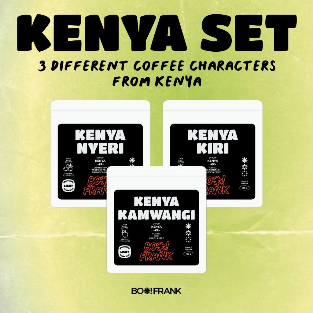 BOO! FRANK | 3 Kenya Coffee Set - Kenya | Single Origin | Light Roast | เมล็ดกาแฟคั่ว