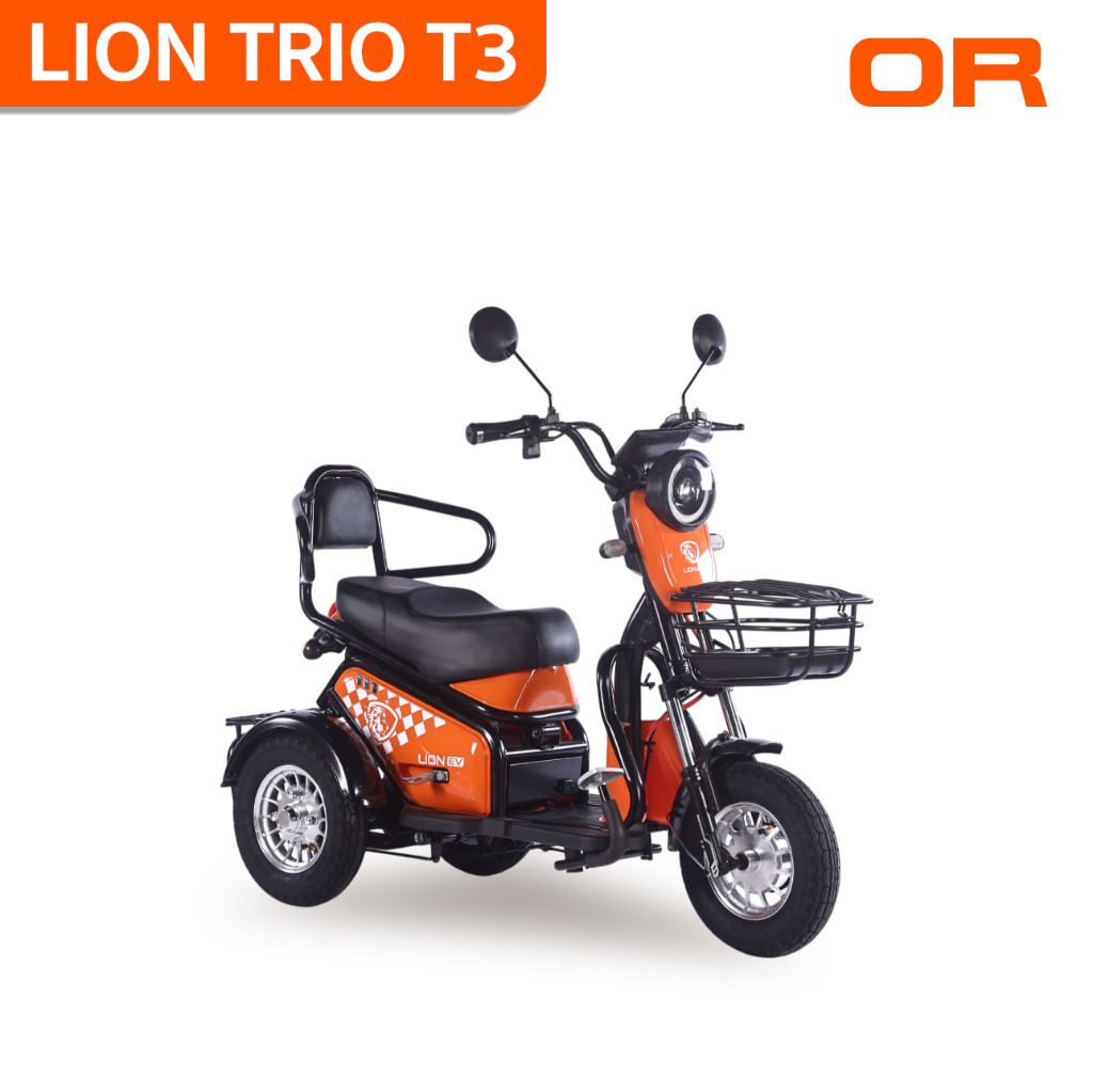 LION EV สามล้อไฟฟ้ารุ่น TRIO T3 แข็งแรงทนทาน ดีไซน์ทันสมัย