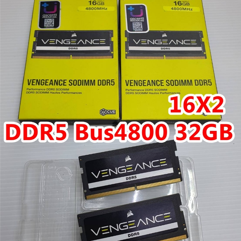 RAM DDR5 Notebook 32GB Bus4800MHZ SO-DIMM แรม หน่วยความจำโน้ตบุ๊ค ประกัน Advice Lifetime