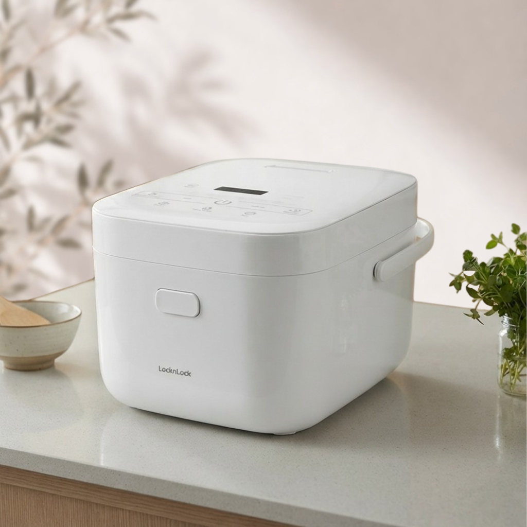 LocknLock หม้อหุงข้าวอัจฉริยะ Smart Rice Cooker  รุ่น EJR396IVY  ความจุ 3 L.