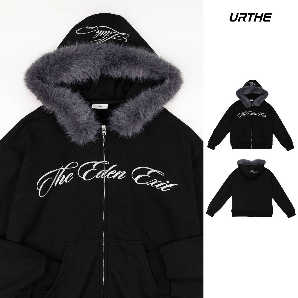 URTHE - เสื้อฮู้ด ซิปหน้า รุ่น THE EDEN EXIT HOODIE - Col. JUIS LILITH