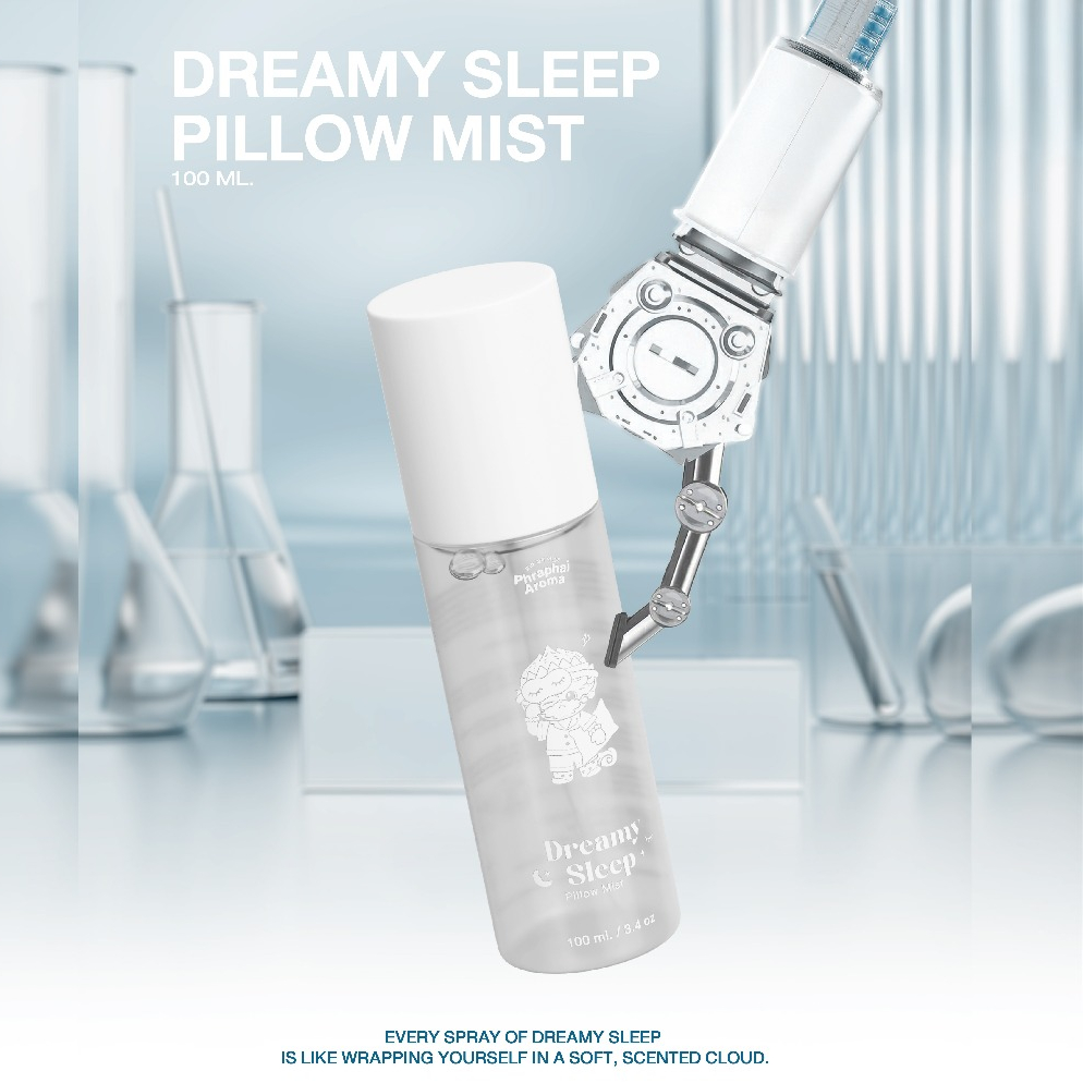 【 สเปรย์ฉีดหมอน】 Phraphai Aroma Dreamy Sleep - Organic Pillow Mist 100ml น้ำมันหอมระเหยธรรมชาติว่านสาวหลงและลาเวนเดอร์