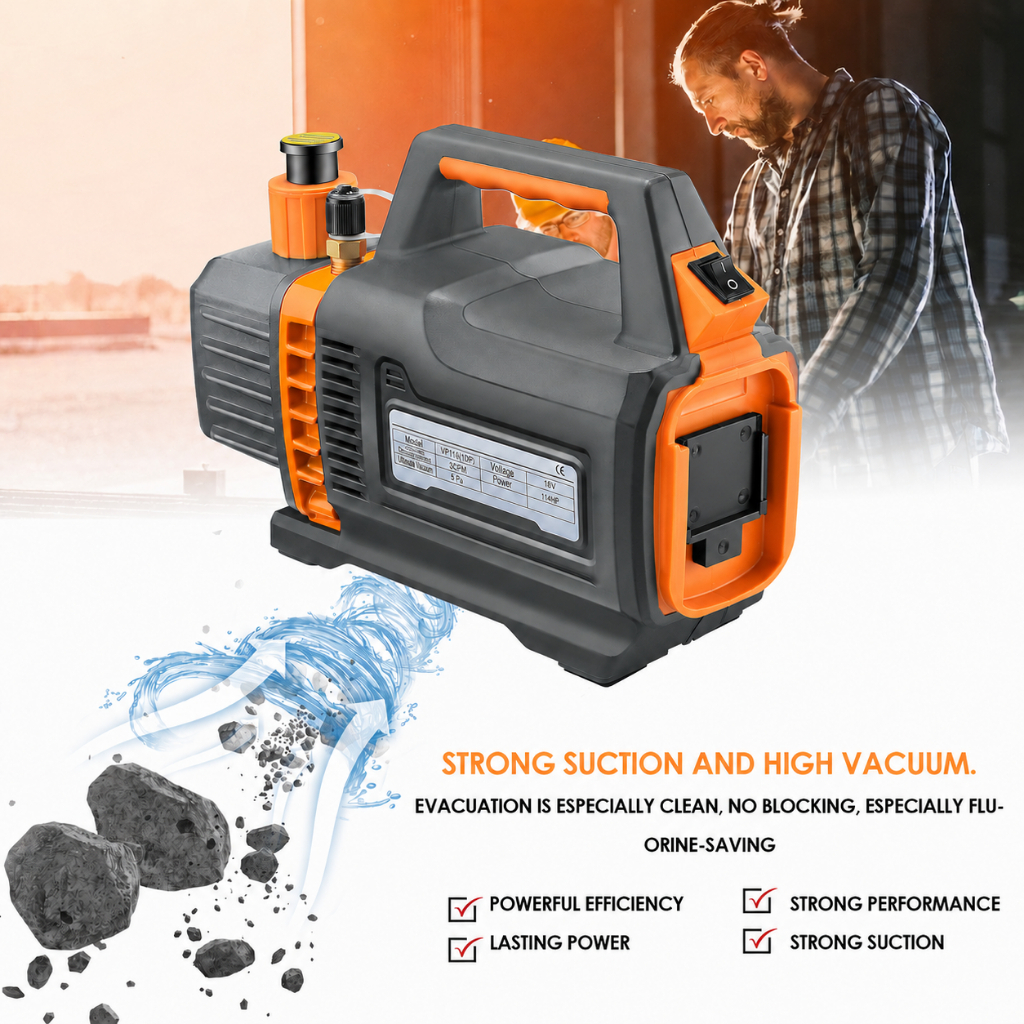 Local CFM 1/44HP  DC Single-Stage Rotary Vane Vacuum Pump Wireless Battery Vacuum Pump For Repairing