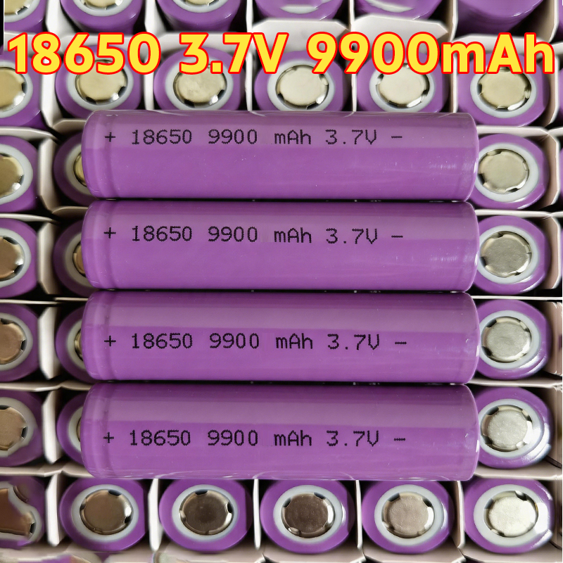 AA18650 3.7V 9900mAh Battery ถ่านโซล่าเซลหัวเรียบ แบตเตอรี่Samsung