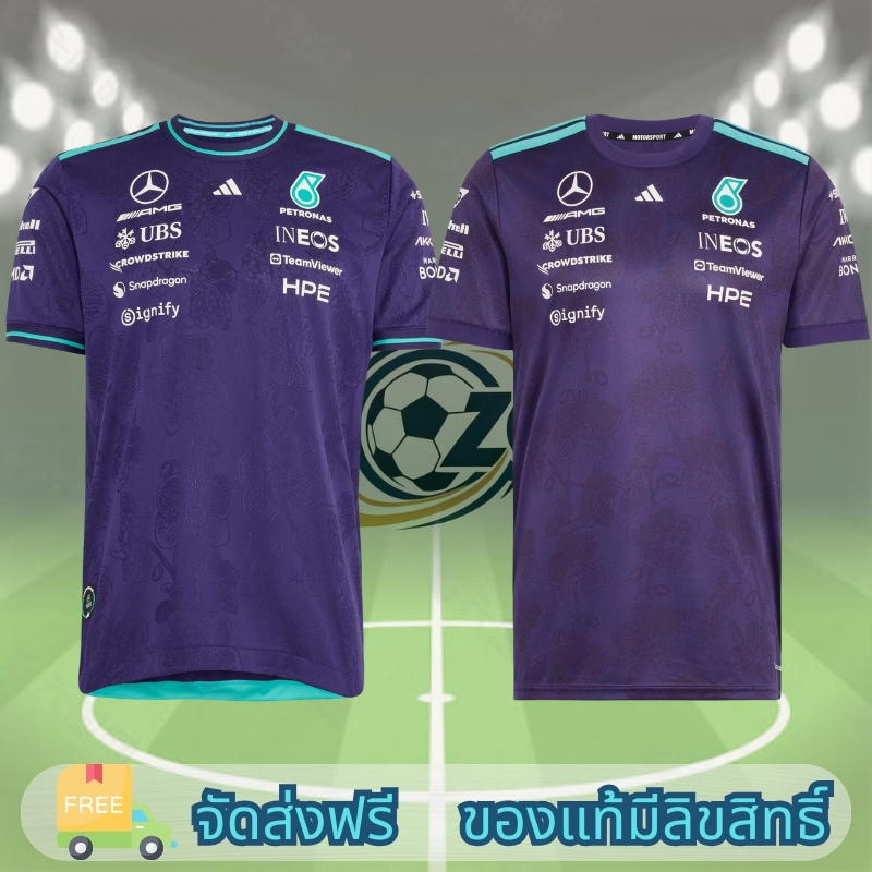 แท้100% MERCEDES - AMG PETRONAS FORMULA 1 TEAM VANDA BLOOM AUTHENTIC DRIVER JERSEY เสื้อทีม