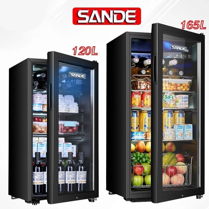 SANDE [ลดเพิ่ม 40%] ตู้เย็นประตูเดียว 90/120/165L ตู้แช่เครื่องดื่มในครัวเรือน คลังสินค้าในประเทศไทย