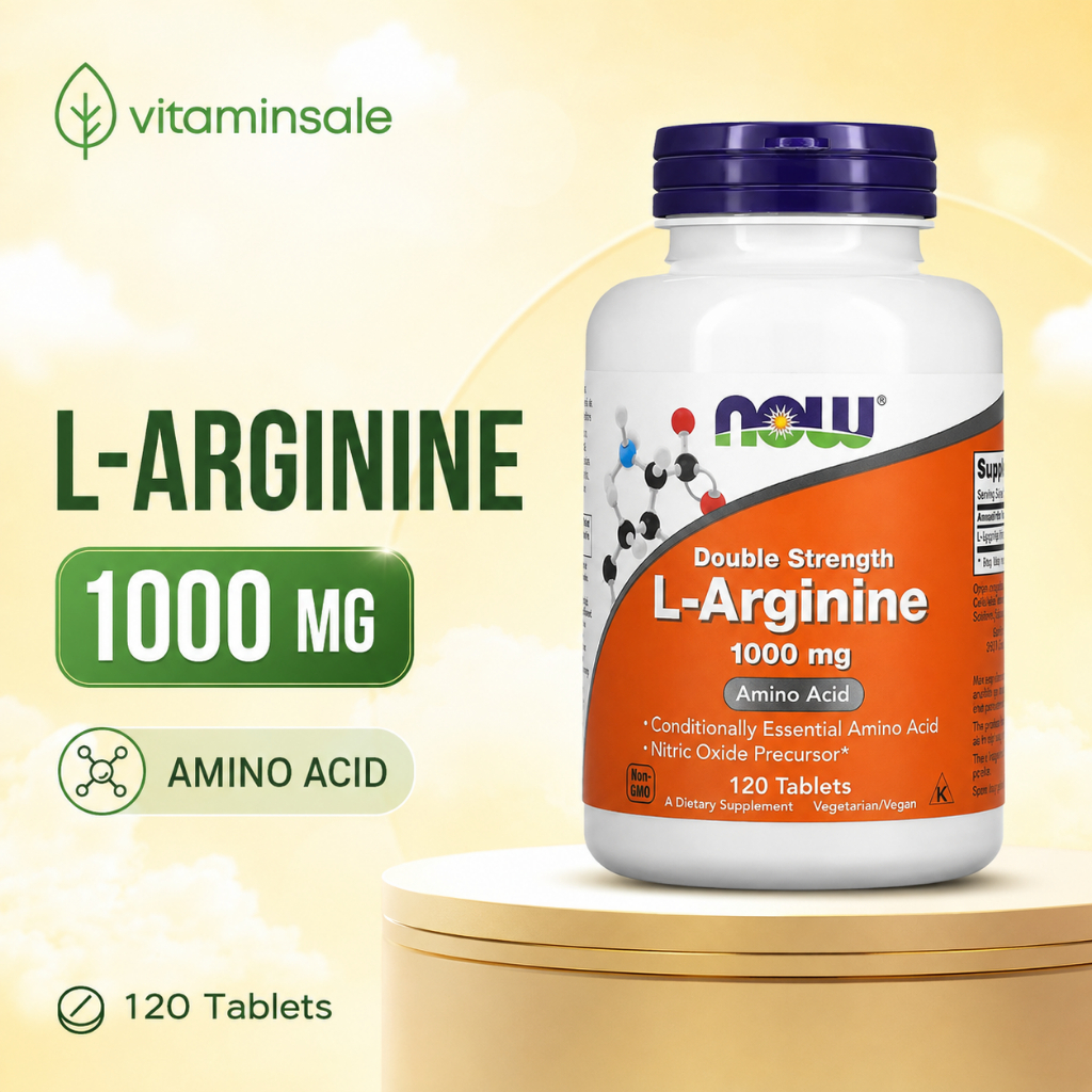 Now Foods, L-Arginine, 1000 mg 120 Tablets