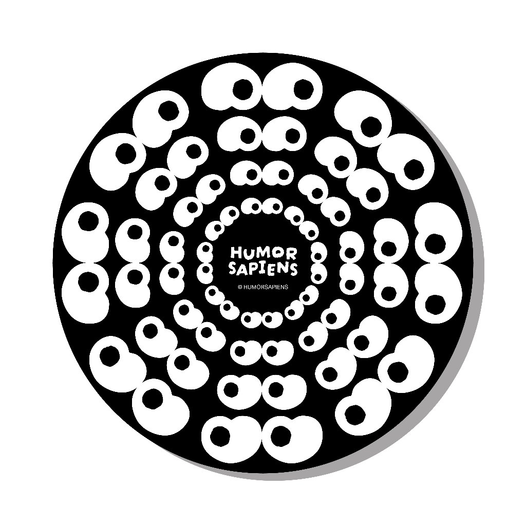 Huhu Eyes Spam Sticker สติกเกอร์ติดตาหุหุจำนวนมาก เนื้อ PVC