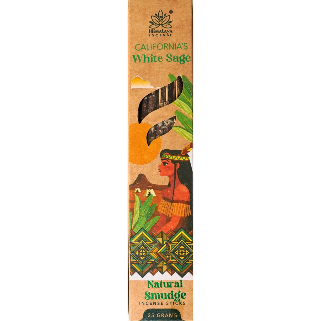 Himalaya | California White Sage Indian Incense Sticks 25 g l Symbiosis l Incense Sticks