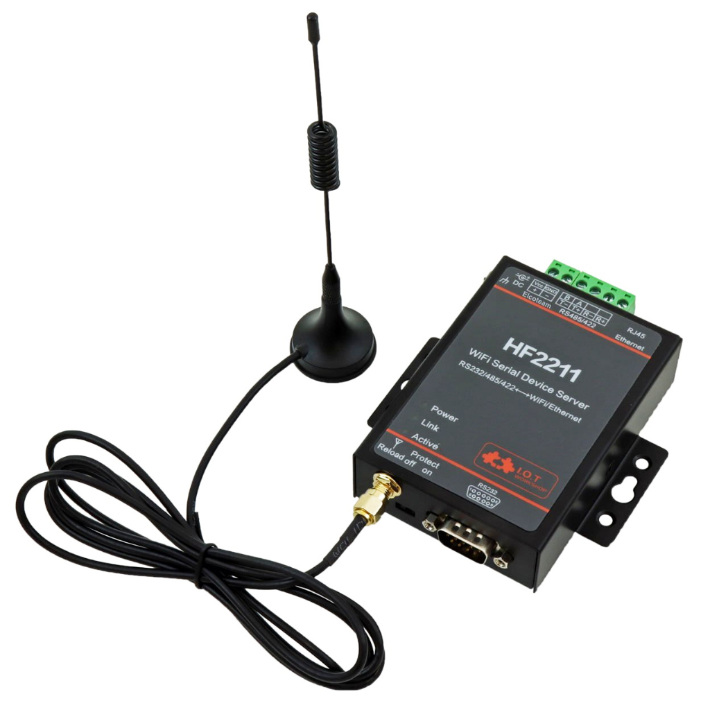 อุปกรณ์แปลงสัญญาณ RS485/RS422/RS232 TO WIFI & Ethernet (HF2211 WIFI Server)