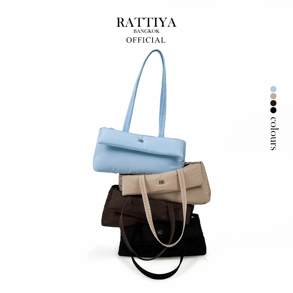 [RATTIYA BANGKOK] Dachshund Puffy Cover Bag / 4 colors กระเป๋านุ่มนิ่ม น้ำหนักเบา กระเป๋าผ้ากันน้ำ  
