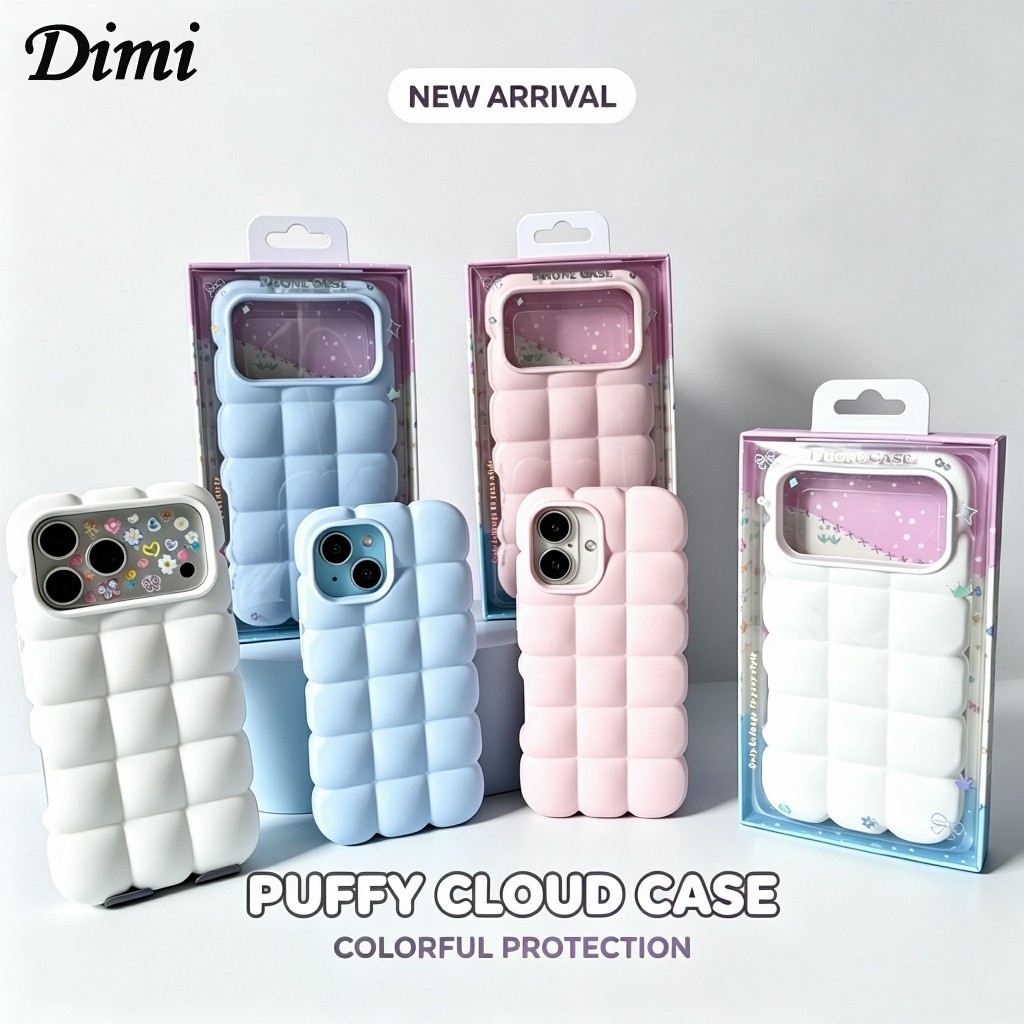 18promax เคสโทรศัพท์ Puffy Cloud เคสก้อนเมฆ สำหรับ iPhone 17 pro max 16 15 13 14 17promax 16plus 15plus 14plus i13 i14