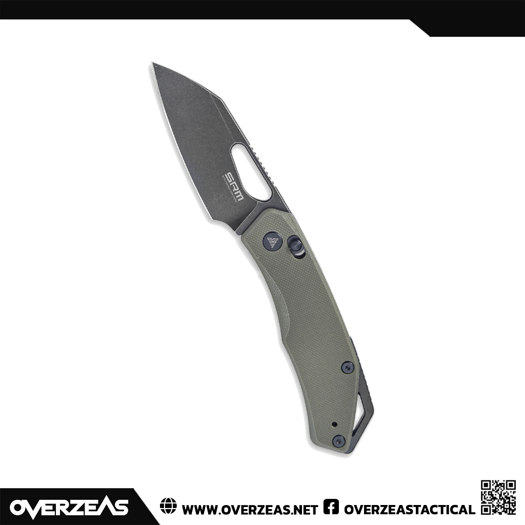 มีดพับ SRM Cub Ambi Lock Knife OD Green G-10 (154CM 2.9" Blackwash),261M-GP