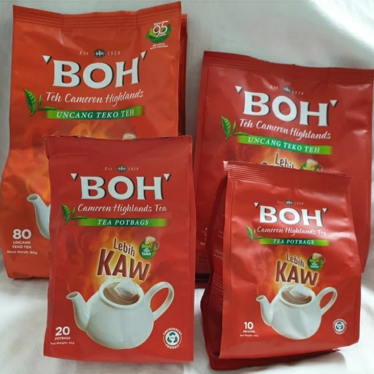 ชา Boh Tea Cameron Highlands(Tea PotBags) ขนาด 20-80 ซอง
