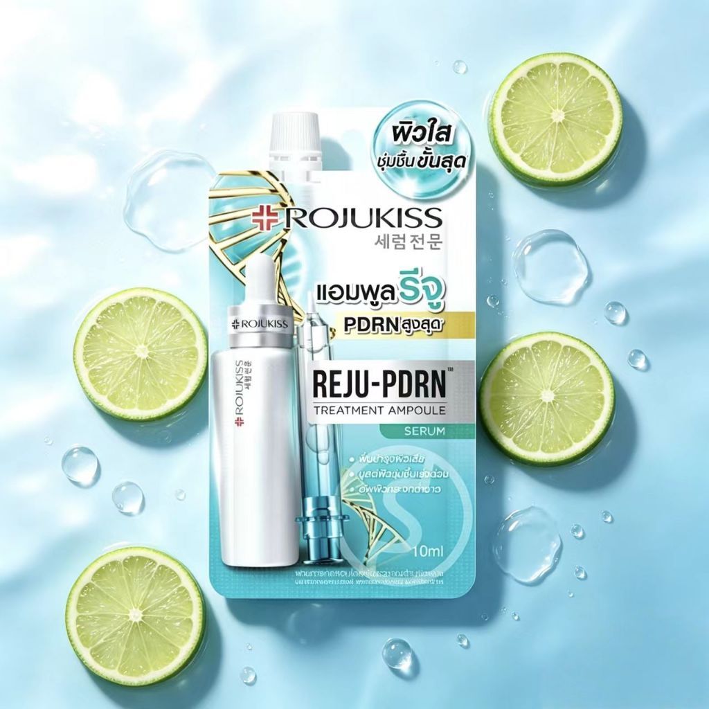 [1ซอง]ROJUKISS REJU-PDRN Treatment Ampoule Serum 10ml โรจูคิส แอมพูลเซรั่ม บำรุงผิวชุ่มชื้น อิ่มฟู กระจ่างใส