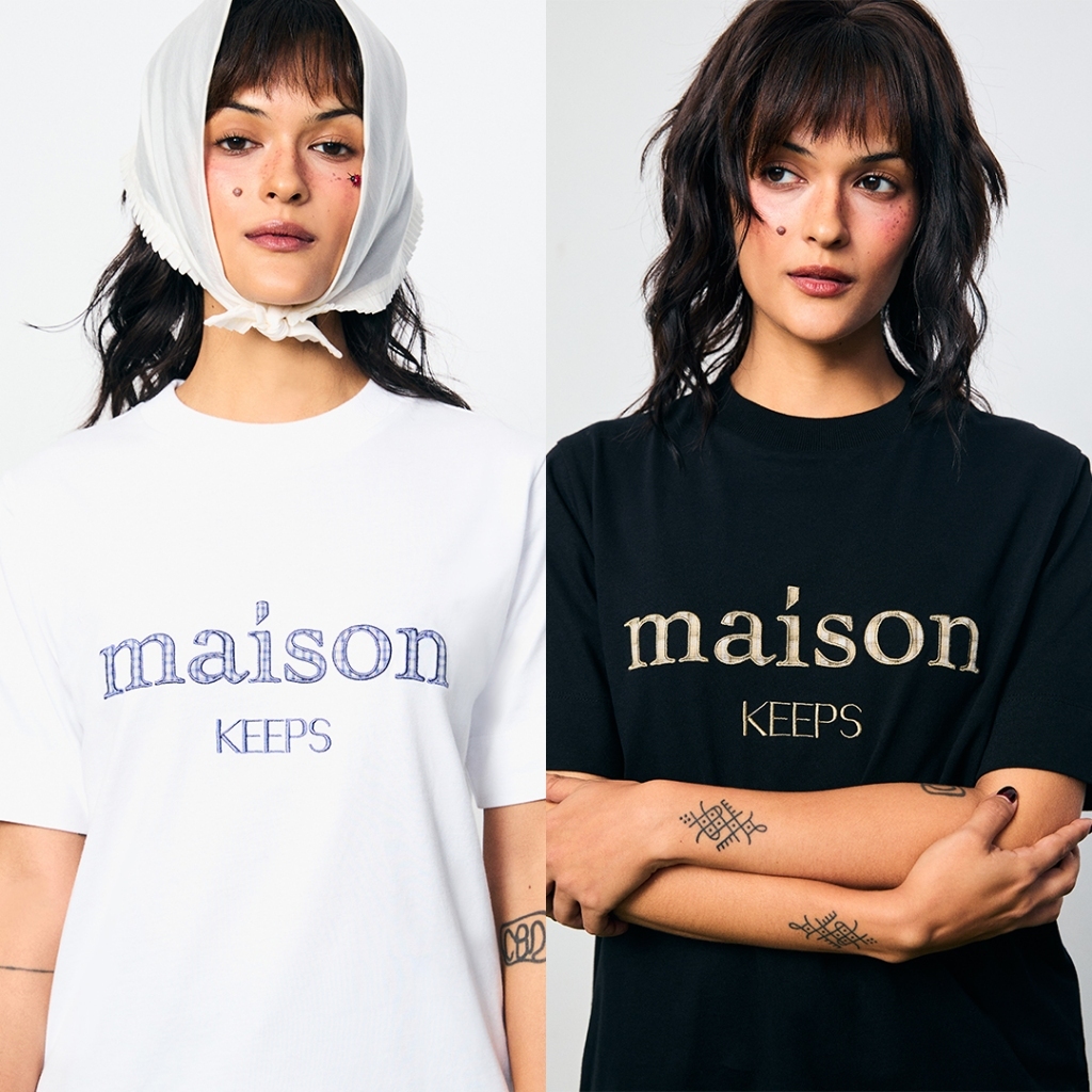 maison KEEPS | The Standard Original Plaid Logo Tee | เสื้อยืด | มี 2 Size อก 38" และอก 42"