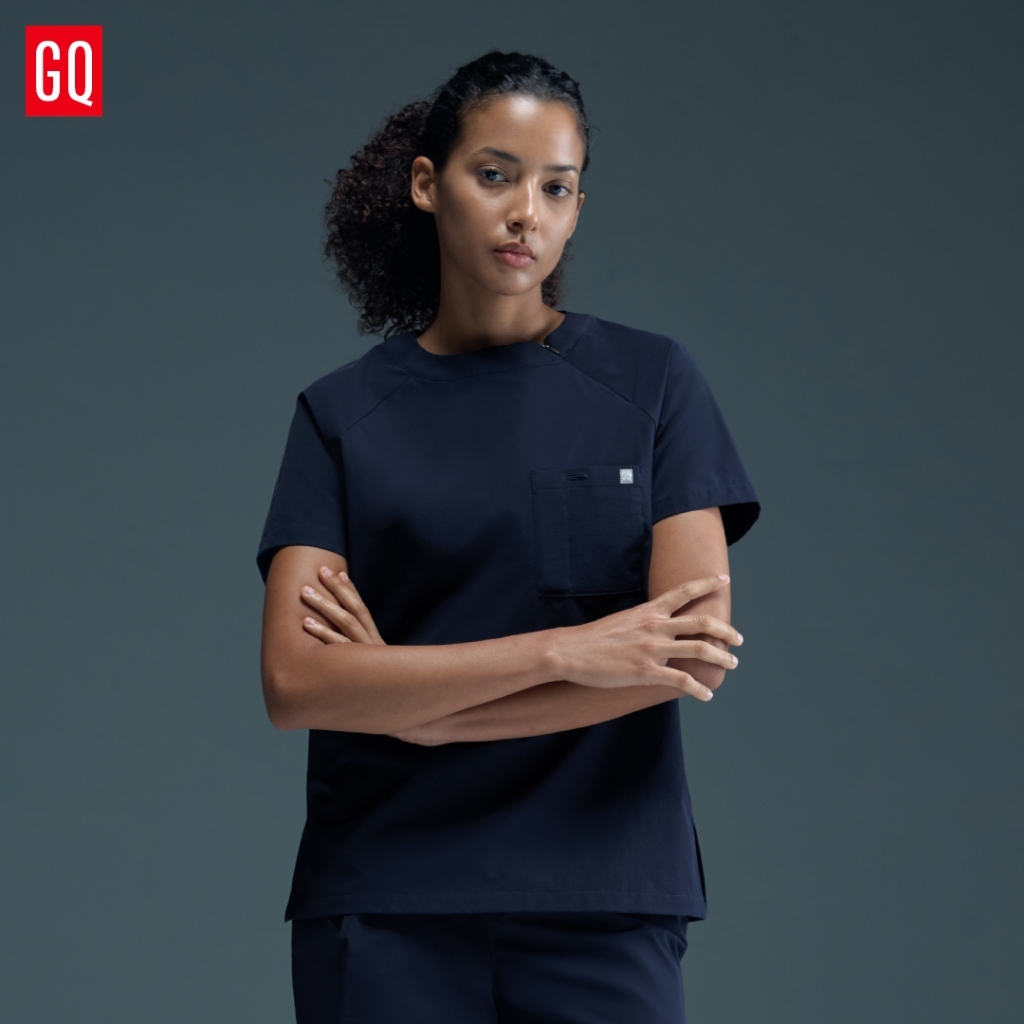 GQ Pro MED قميص سكراب نسائي بياقة دائرية (تطريز الاسم مجاناً) — صورة 4