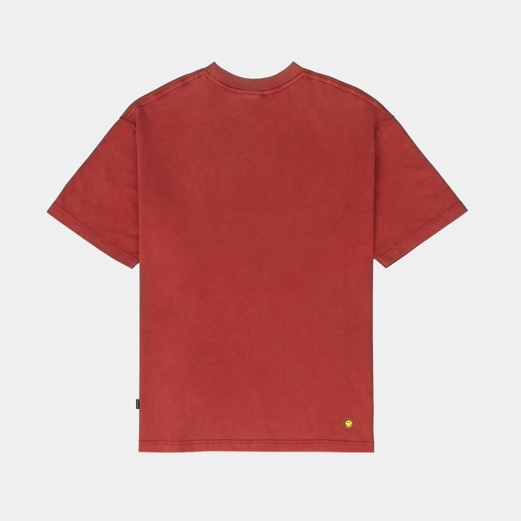 SMILEY® RED TWIN FACES OVERSIZED TEE — صورة 4