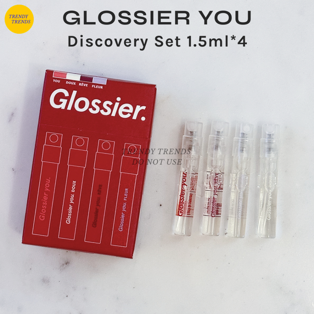 พร้อมส่ง น้ำหอม Glossier You Discovery Set 1.5ml*4 scents (Original, Reve, Doux, Fleur) เซ็ทขนาดทดลอง4กลิ่น