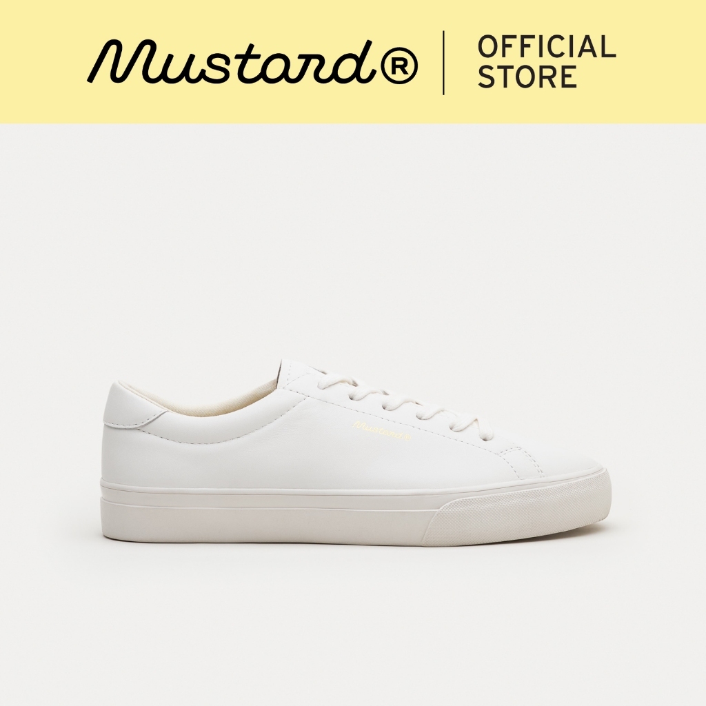 Mustard Aster White | รองเท้าหนังแท้