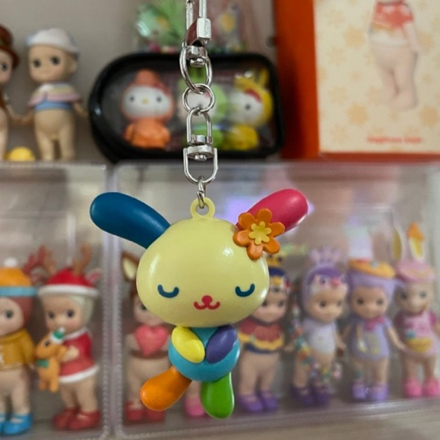 Sanrio Usahana Keyring bag พววกุญแจ แคปซูล มือสอง กาชาปอง
