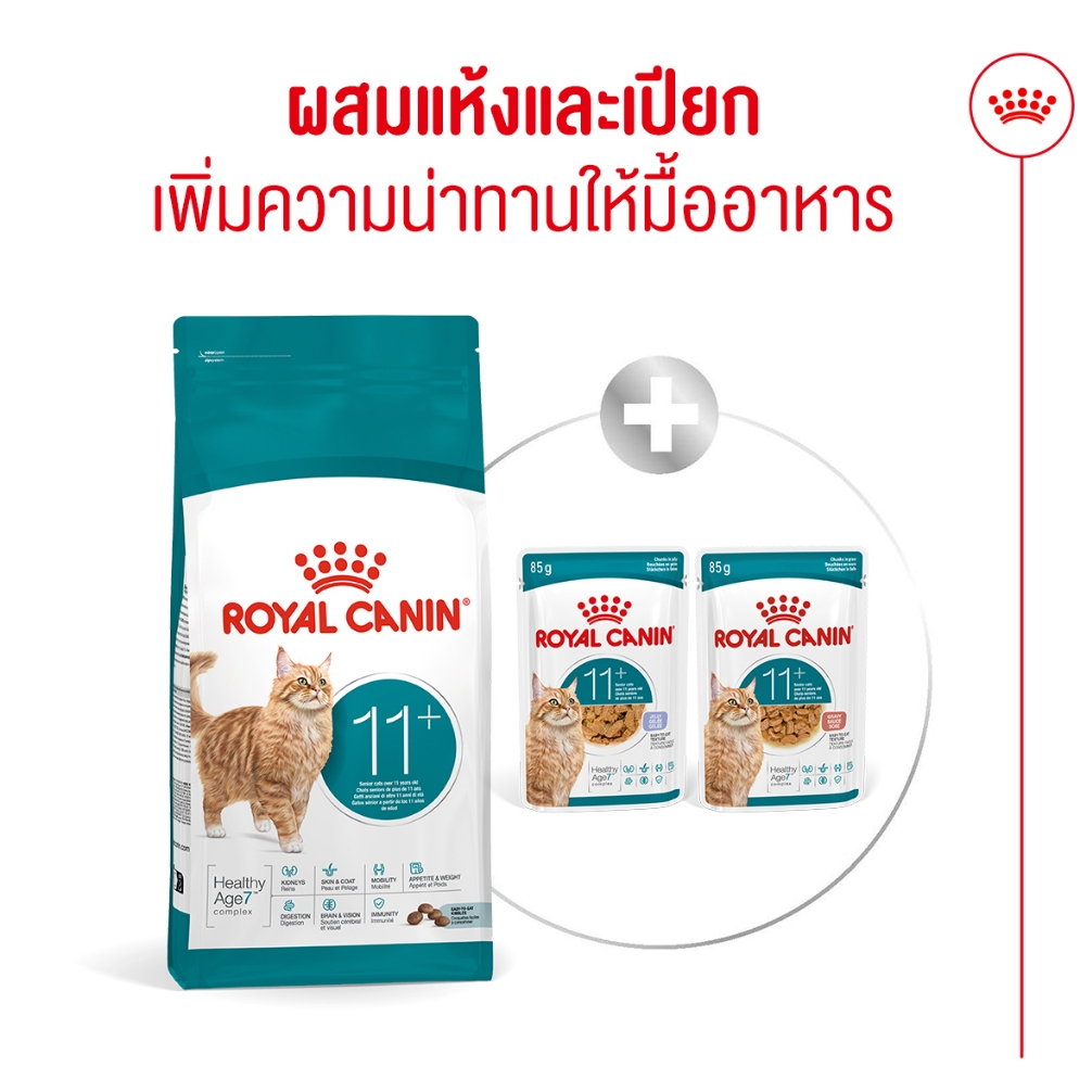Royal Canin Ageing 11+ طعام قطط كبيرة رطب بالمرق (12 كيس) — صورة 7