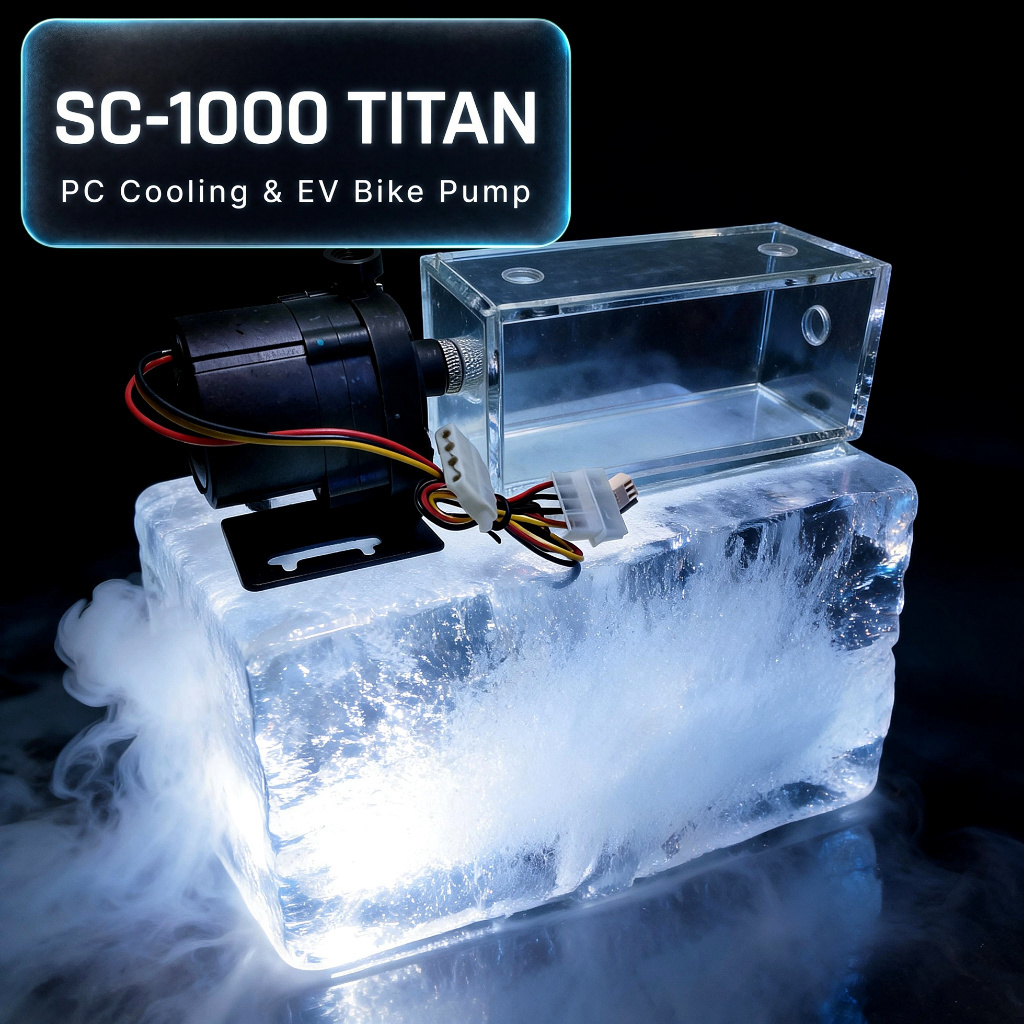 CryoCore SC-1000 TITAN | ปั๊มน้ำชุดน้ำเปิด (PC & EV Bike) มหาเทพแห่งการระบายความร้อน คอมพิวเตอร์/มอเตอร์ไซค์ไฟฟ้า