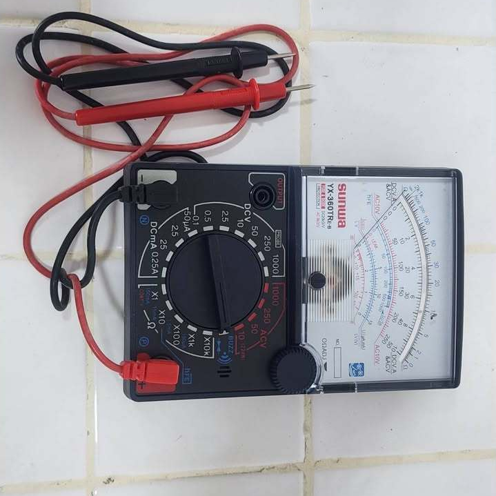 มัลติมิเตอร์แบบเข็ม (Analog Multimeter) ยี่ห้อ Sunwa โล๊ะ