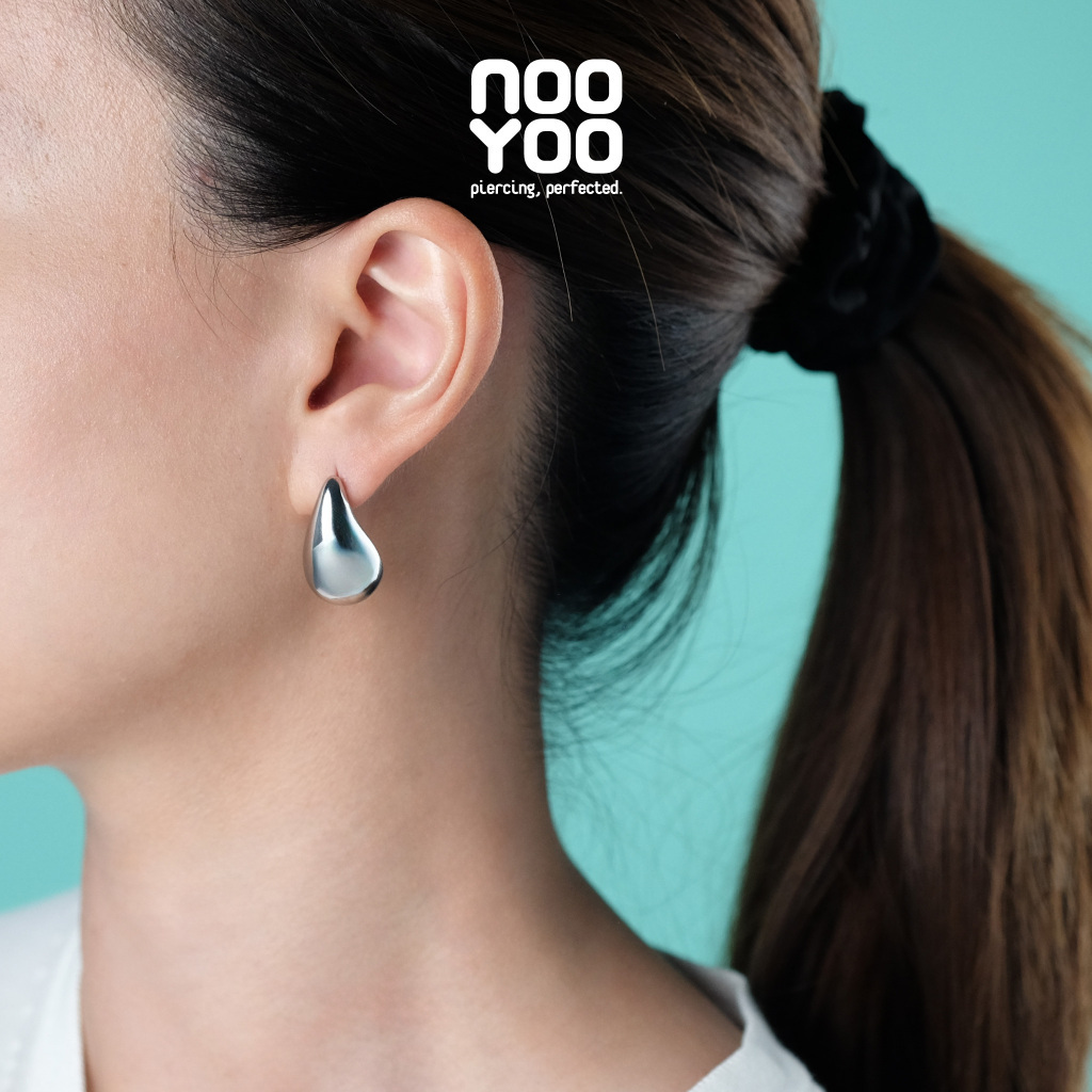 NooYoo حلق قطرة Puffy ستانلس جراحي — صورة 4
