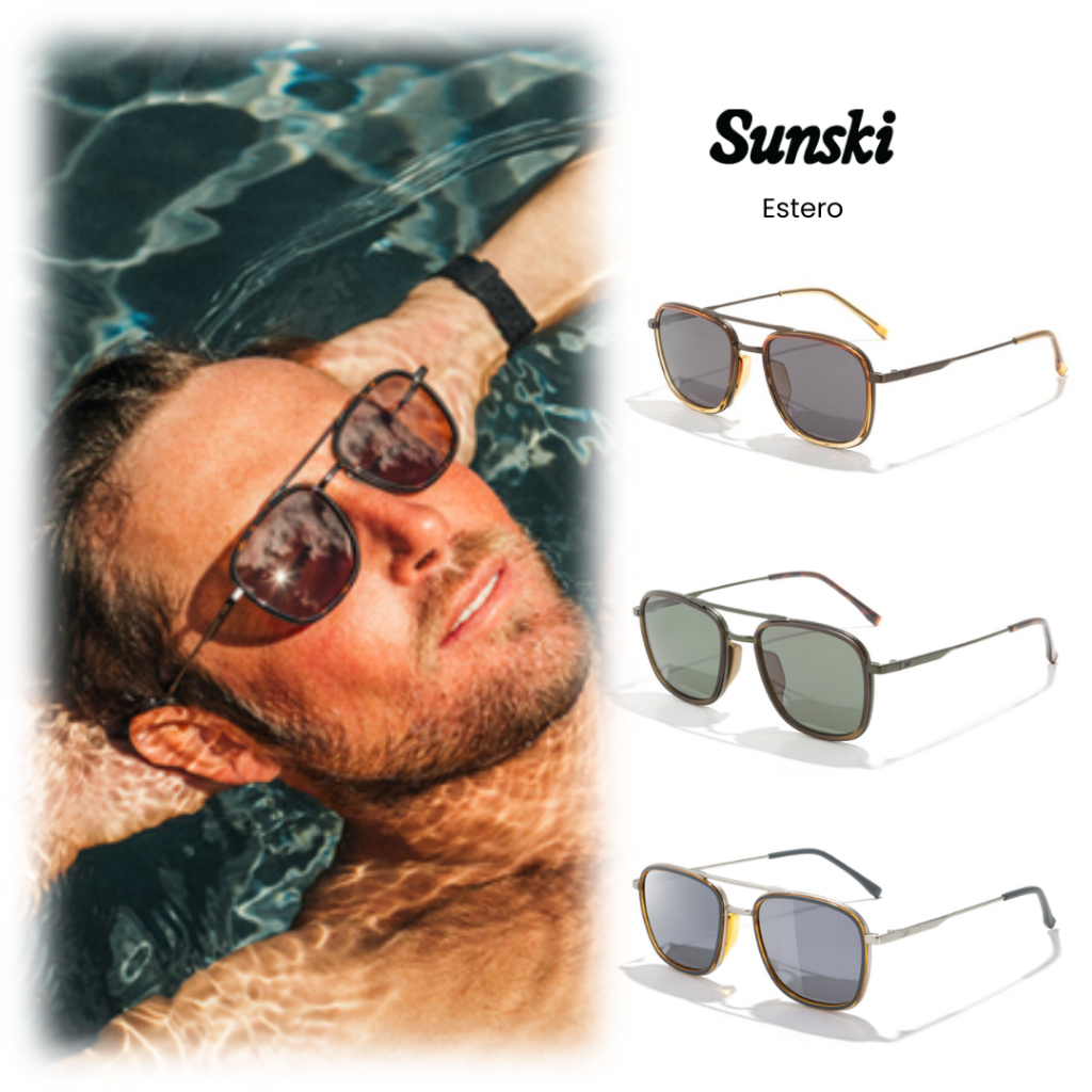 [SUNSKI] แว่นกันแดด เลนส์โพลาไรซ์ Polarized sunglasses รุ่น Estero