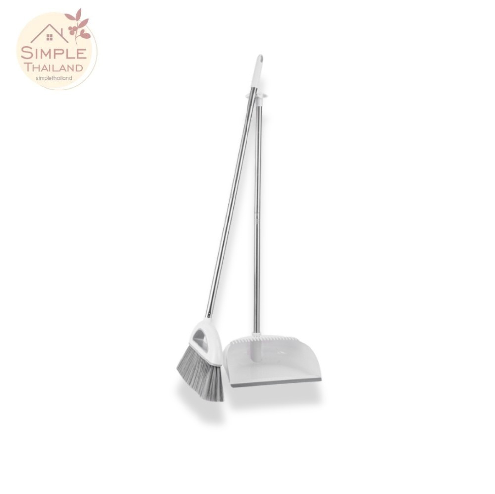 ไม้กวาดพร้อมที่ตักผง ไม้กวาด ที่โกยผง ไม้กวาดพร้อมที่ตักขยะ Broom Dustpan ดีไซน์สวย มินิมอล simple thailand