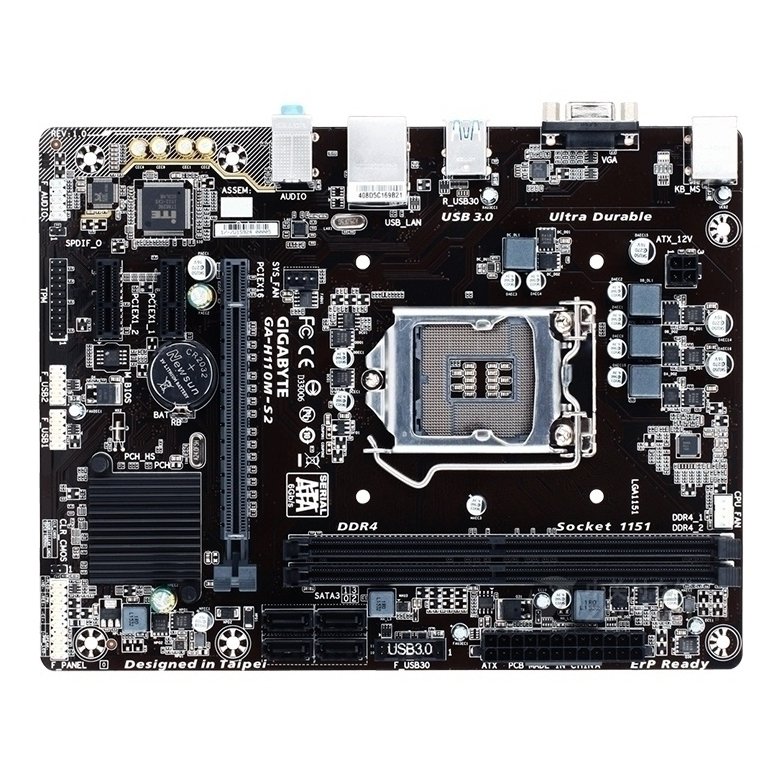 Gigabyte GA H110M DS2\ S2 คอมพิวเตอร์ เมนบอร์ด LGA 1151 Gen6-7