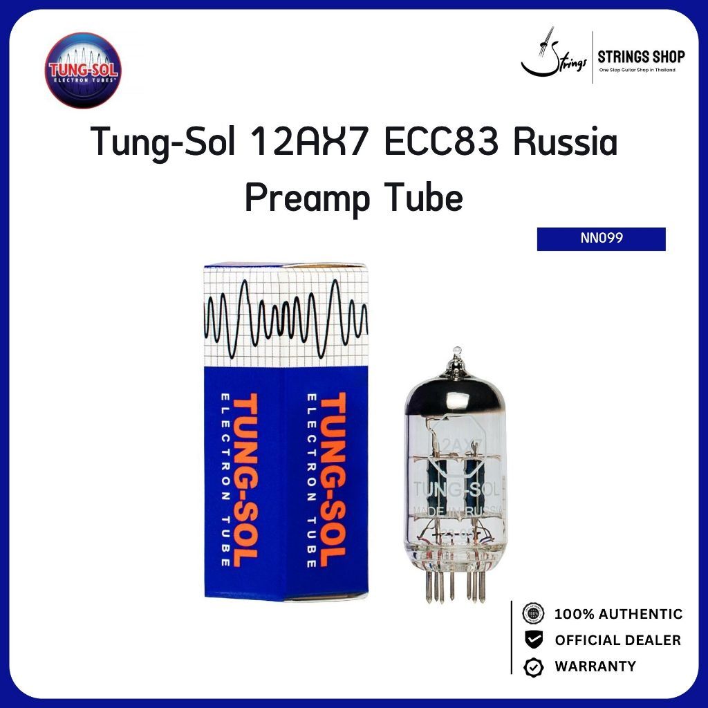 Tung-Sol 12AX7 ECC83 Russia หลอดปรีแอมป์กีตาร์ High Gain หลอด Preamp Tube