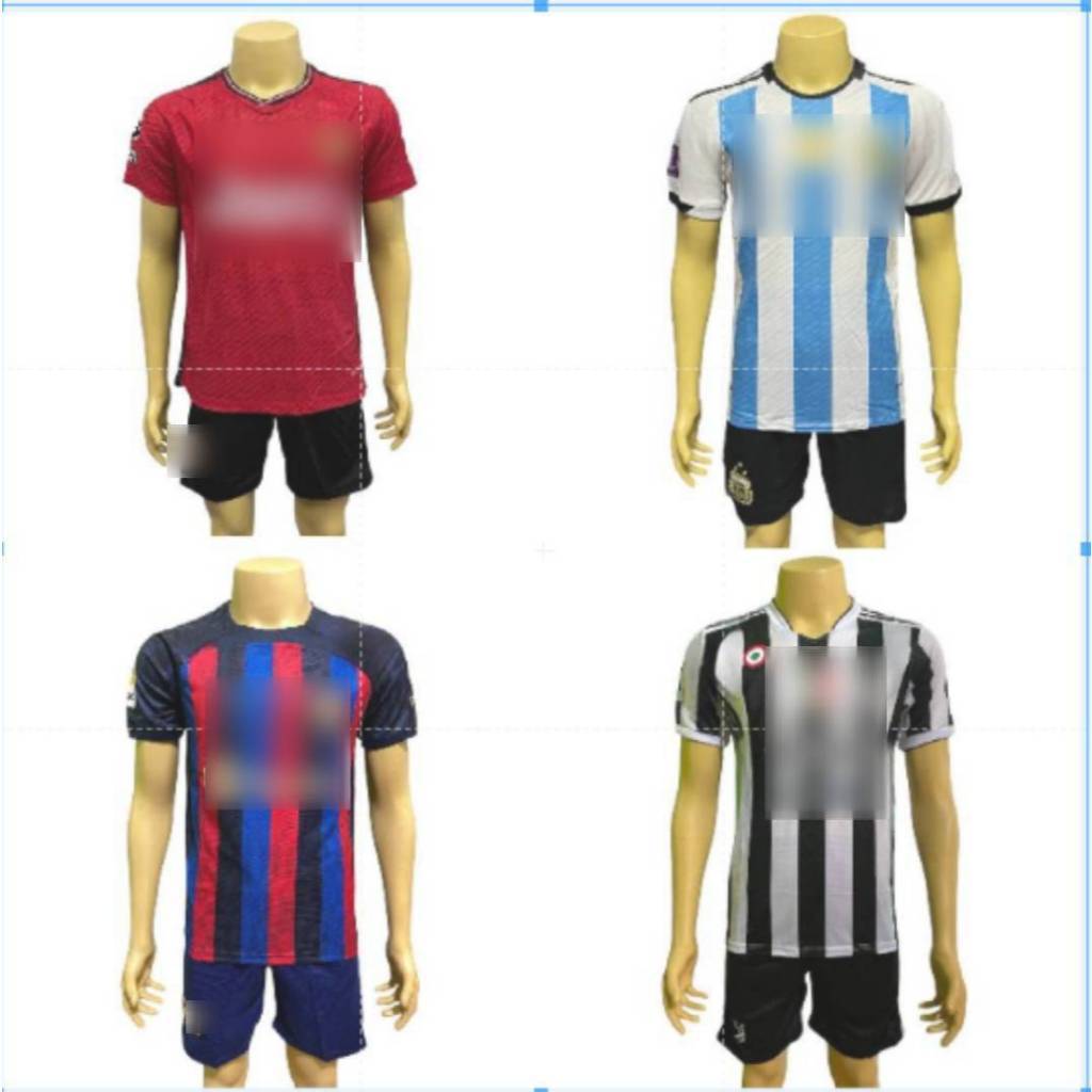 เสื้อกีฬา ชุดฟุตบอลผู้ชาย  เกรดA  อย่างดี ได้เสื้อ + กางเกง คุณภาพพรีเมี่ยม ถ่ายจากงานจริง