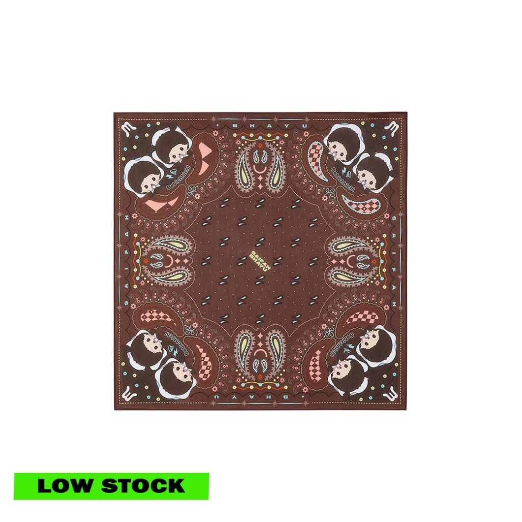 PAISLEY BANDANA SCARF - BROWN (สีน้ำตาล) (PRE-ORDER ส่ง 29 ก.ย.)