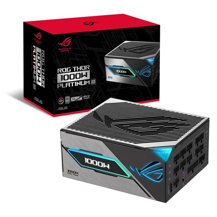 POWER SUPPLY (อุปกรณ์จ่ายไฟ) ASUS ROG THOR 1000W PLATINUM III - 1000W 80 PLUS PLATINUM