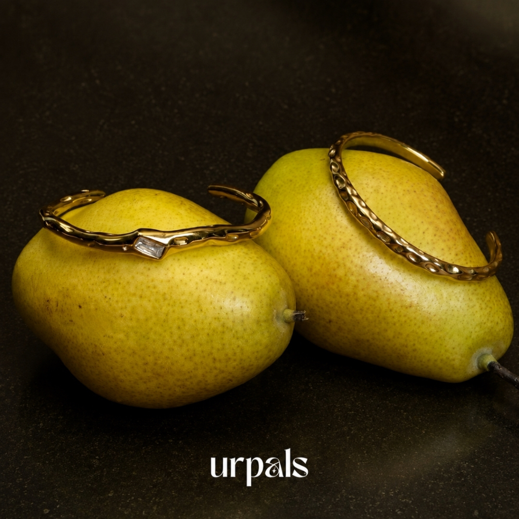 URPALS กำไล Stainless ชุบทอง18K เกรดคุณภาพสูง ใส่อาบน้ำ ออกกำลังกายได้