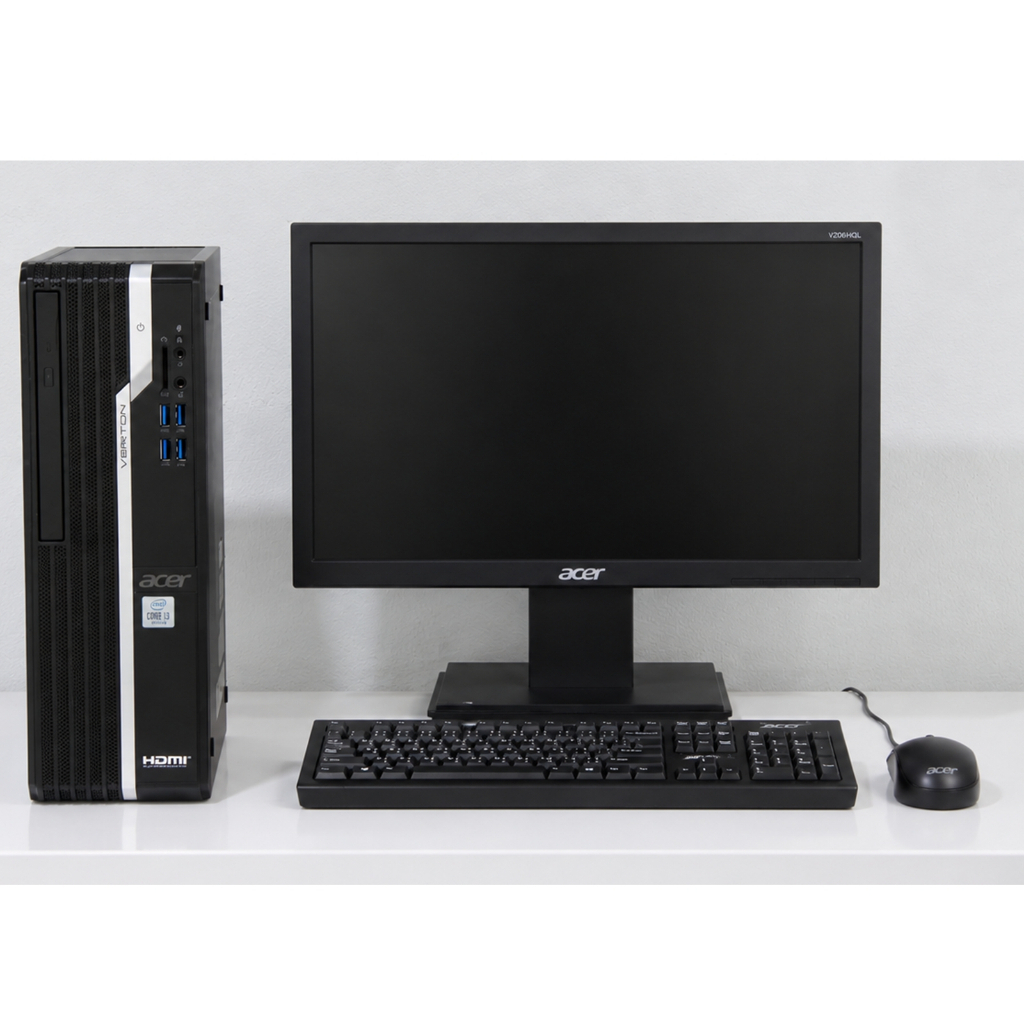 มือสอง Acer Veriton X2670G / Intel Core i3-10100 / RAM 8 GB / HDD 1 TB (มีสล็อต M.2) / DVD / จอ 20" 