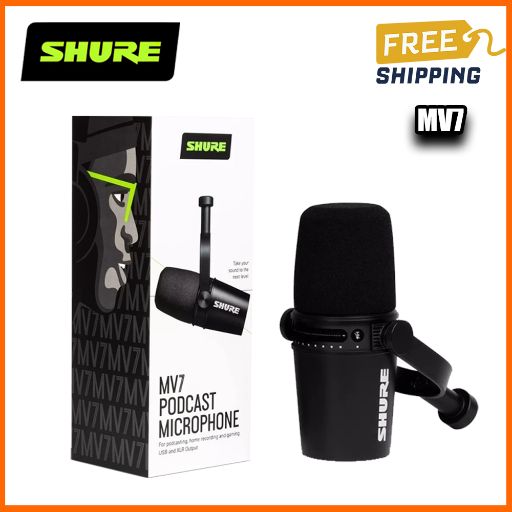 Shure MV7 ไมโครโฟนพอดคาสต์