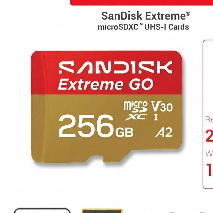SANDISK EXTREME Micro SD Card 256GB 128GB 64GB SDXC A2 U3 R/W 190/90mb/s* (SDSQXAV) Nintendo Switch
