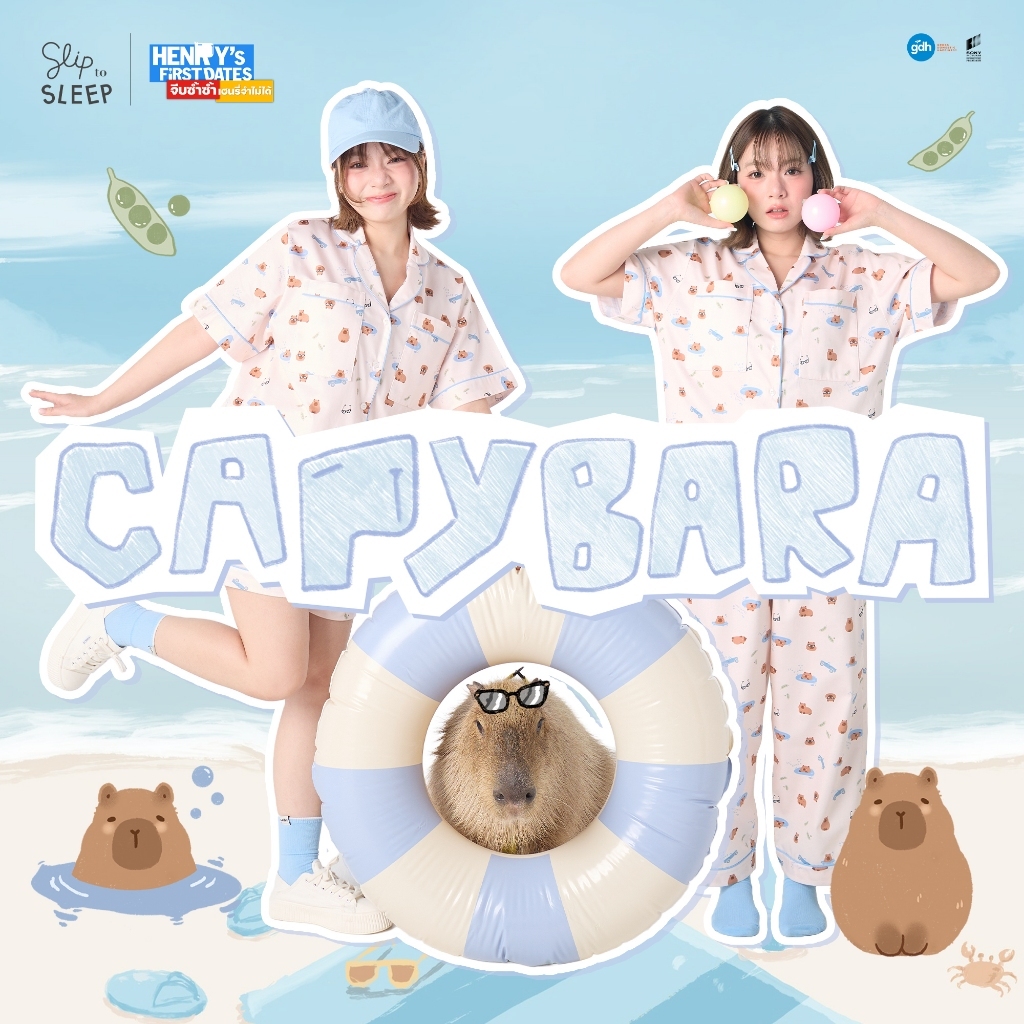 [Limited Edition] ชุดนอน sliptosleep - Capybara Set