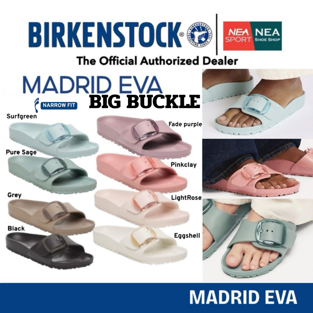 BIRKENSTOCK Madrid EVA BIG BUCKLE รองเท้าแตะ ทรงมาแรง ได้ทั้งชายหญิง