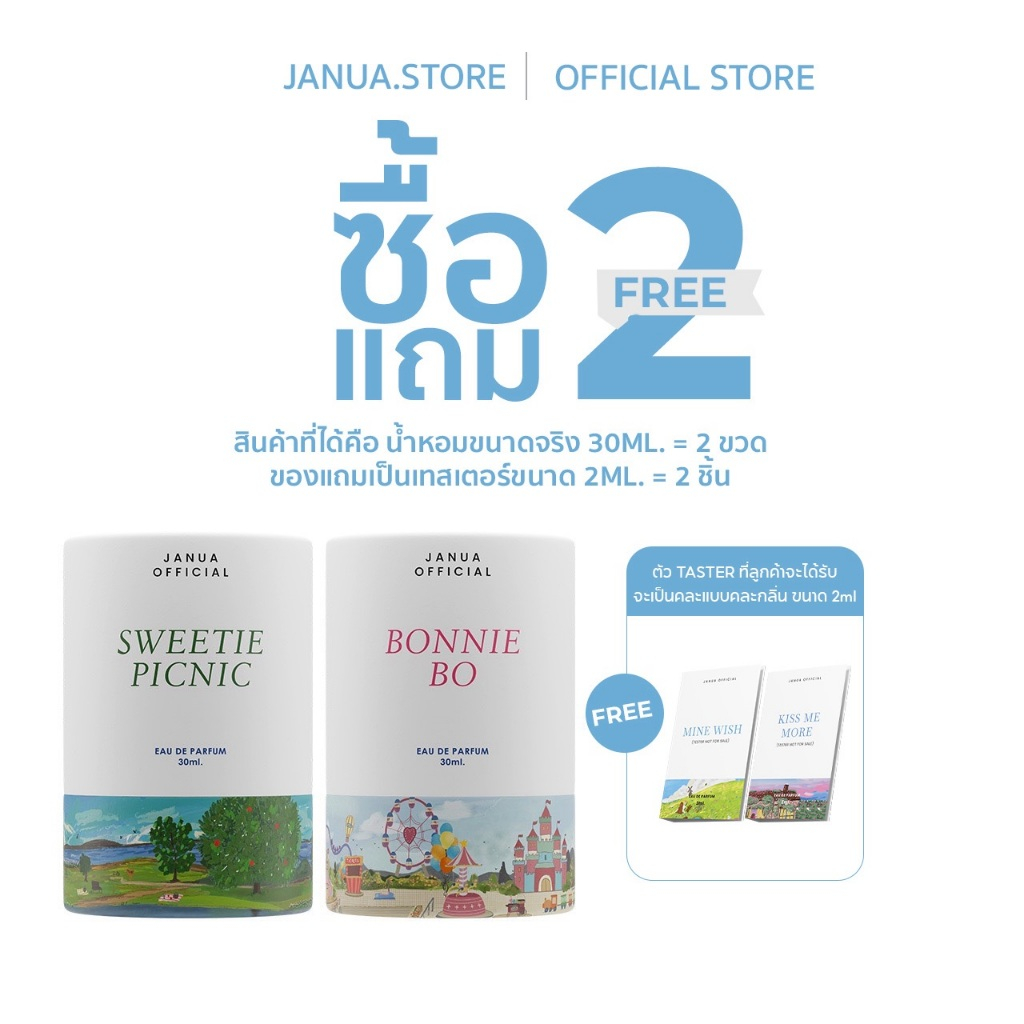 (2แถม2ของแถมเทสเตอร์2ml.) น้ำหอมแจนยัวร์คอลเลคชั่นคลาสิก ขนาด 30ml. - Janua