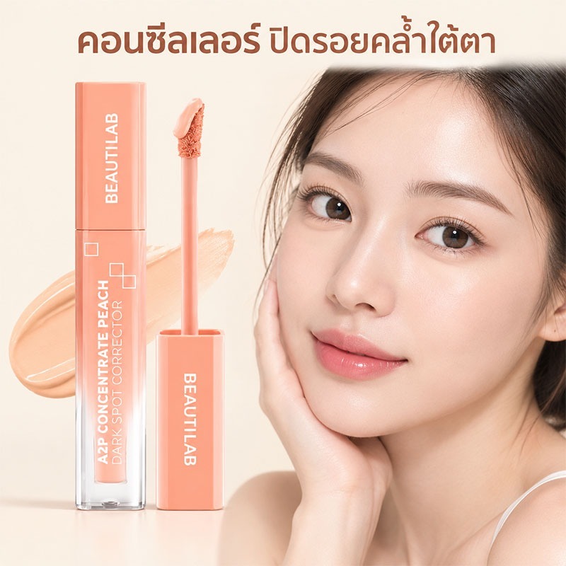 🔥ซื้อ 1 แถม 1🔥 BEAUTILAB A2P Retouch Brightening Concealer&Peach Corrector คอนซีลเลอร์ คอเรคเตอร์พีช