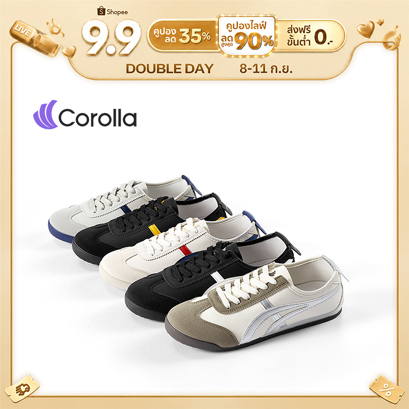 【รองเท้าผู้ชาย】Corolla Mexic 66 รองเท้าผ้าใบลำลองส้นแบน วัสดีหนังพียู พื้นกันลื่น ทรงคลาสสิค สำหรับผ