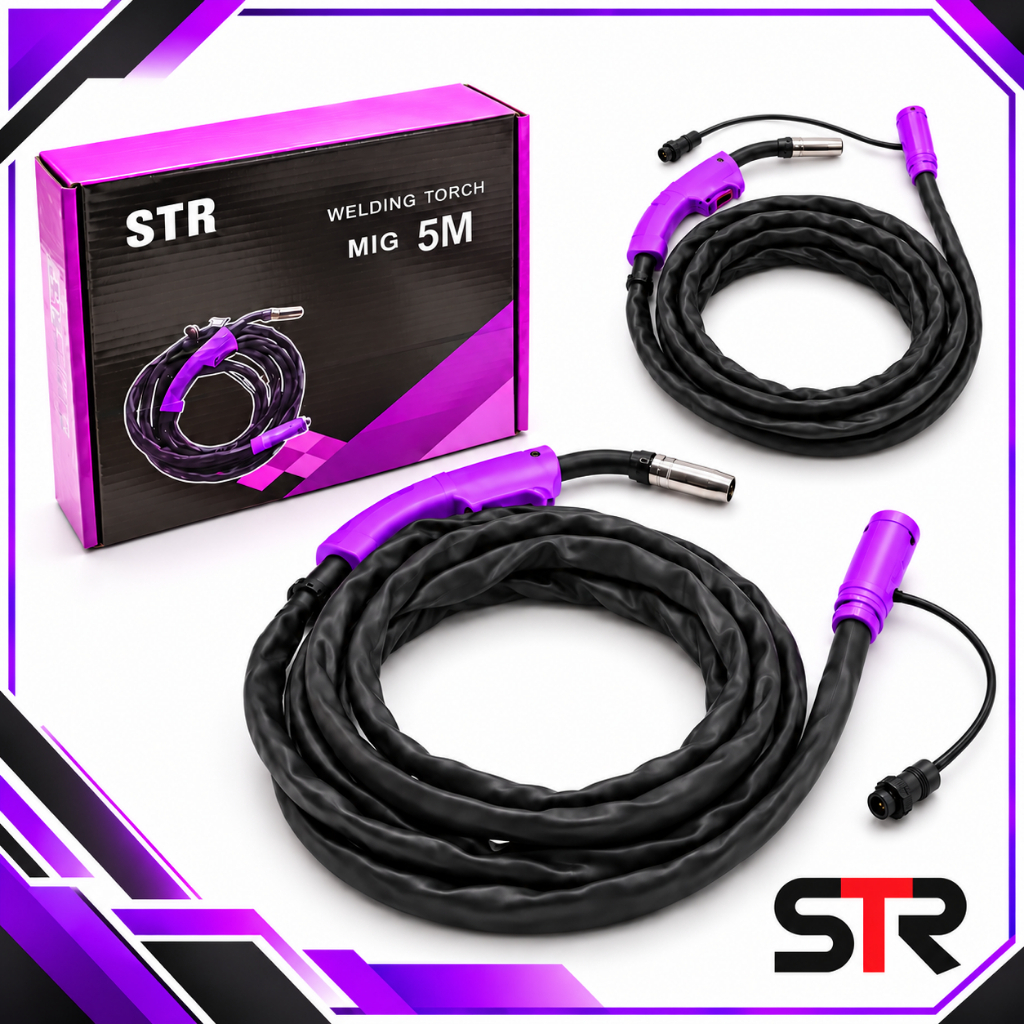 STR สายเชื่อมมิกซ์ สายMIG ของตู้เชื่อม 2 ระบบ ความยาวสาย 5 เมตร กระแสไฟแรง ไม่มีตก