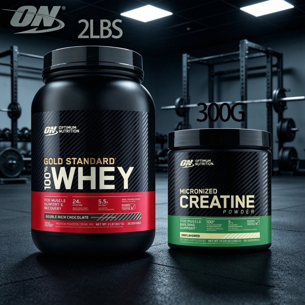 โปรตีนวีท 100% แบบมาตรฐานทองคำ ของ Optimum Nutrition ผงช็อกโกแลตรสเข้มข้น 2 ปอนด์